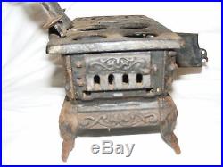 Antique Cast Iron Salesman's Sample Crescent Stove Range Miniature Model