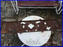 Antique Cast Iron Stove Boiler Door Panel Decorative Hardware W- 44 1/2, H 11