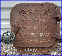 Antique Cast Iron Stove Door With Handle VO GELZANG Corp. Pizza Oven Door US Pat