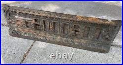 Antique Cast Iron Stove Fireplace Fender Sliding Victorian Style