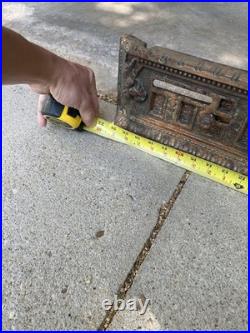 Antique Cast Iron Stove Fireplace Fender Sliding Victorian Style
