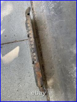 Antique Cast Iron Stove Fireplace Fender Sliding Victorian Style