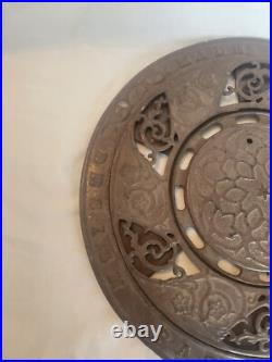Antique Cast Iron Stove Pipe Round Register Floor Vent Grate