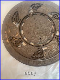 Antique Cast Iron Stove Pipe Round Register Floor Vent Grate