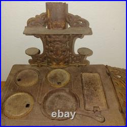 Antique Cast Iron Stove Royal Kenton Miniature Salesman Sample Victorian