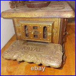 Antique Cast Iron Stove Royal Kenton Miniature Salesman Sample Victorian