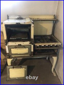 Antique Cast Iron Stove Top And Oven
