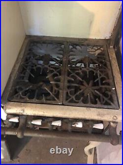 Antique Cast Iron Stove Top And Oven