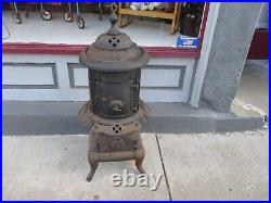 Antique Cast Iron TIGER 215 W. J. LAMMERS Greenville OH Wood Coal Pot Belly Stove
