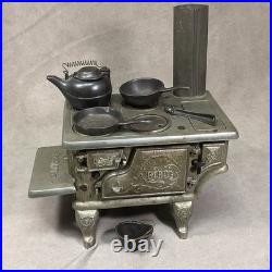 Antique Cast Iron Toy Salesman Sample Cast Iron Bird Stove & Range Accessories