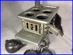 Antique Cast Iron Toy Salesman Sample Cast Iron Bird Stove & Range Accessories