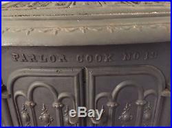 Antique Cast Iron Victorian Parlor Stove 1865 Made In New York