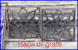Antique Cast Iron Victorian Retro Grate Floor Register Decorative Vintage Stove