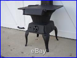 Antique Cast Iron WOOD/COAL STOVE parlor cook railroad laundry potbelly heater