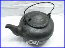 Antique Cast Iron Whiteman & Cox Cook Stove Top Teapot Tea Kettle