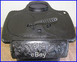 Antique Cast Iron Wood Burning Parlor Stove Garden Decor RUBY #7 Pittsburgh, PA