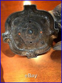 Antique Cast Iron Wood Burning Stove Humidifier Floral Decorative 8.5