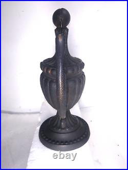 Antique Cast Iron Wood Parlor Stove Finial High Heat Black Finish