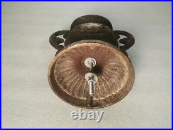 Antique Cast Iron Wood Parlor Stove Finial Some Old Nickel Finish