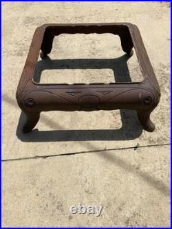 Antique Cast Iron Wood Stove Base Frame Stamped 514 614 Parts Repair