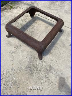 Antique Cast Iron Wood Stove Base Frame Stamped 514 614 Parts Repair