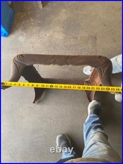 Antique Cast Iron Wood Stove Base Frame Stamped 514 614 Parts Repair