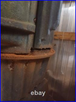 Antique Cast Iron Woodstove, Black, outdoor, Free Standing, coal burner