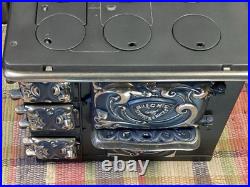Antique Childs Salesman Sample Cook Stove Unique HTF Style Bucks Junior 4 Mark