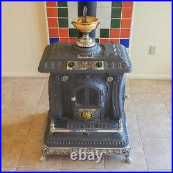 Antique Clarion #24 Parlor Wood Stove, restored and in close-to-new condition