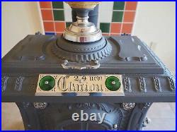 Antique Clarion #24 Parlor Wood Stove, restored and in close-to-new condition