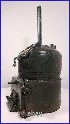 Antique Coal Hot Water Heater Cast Iron Raub Supply Lancaster Pennsylvania