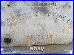 Antique Cribben & Sexton 1912 BONITA UNIVERSAL Cast Iron Wood Stove No. 318