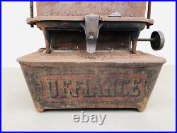 Antique Defiance Florence Sad Iron Heater Kerosene Cast Iron Stove Lamp Antique Defiance Florence Sad Iron Heater Kerosene Cast Iron Stove Lamp