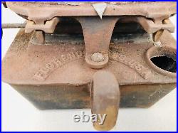 Antique Defiance Florence Sad Iron Heater Kerosene Cast Iron Stove Lamp Antique Defiance Florence Sad Iron Heater Kerosene Cast Iron Stove Lamp