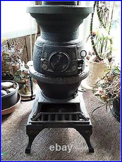 Antique E. B. COLBY No. 9 Pot Belly Stove -Decorative Good Condition