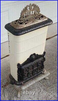 Antique Eriez Stove & Mfg Co Erie, PA Queen No 2 Gas Parlor Heater Cast Iron