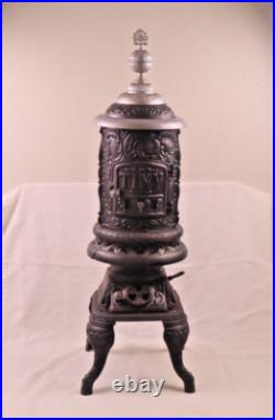 Antique Extremely Rare 40 TINY Co Cast Iron Pot Belly Stove
