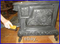 Antique Family Darling Cast Iron Stove Indiana Stove Works Quincy Illinois