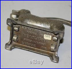 Antique Figural Dog Metal Nut Cracker Cast Iron Headlight Stoves Advertising