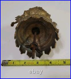 Antique Finial Stove Topper, Urn Baroque Ornate Brass. Reclaimed from a clock