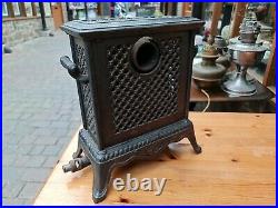 Antique French Cast Iron Gas Stove/Heater. S. F Chaleur & Lumiere Paris
