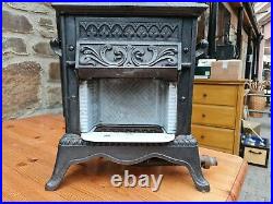 Antique French Cast Iron Gas Stove/Heater. S. F Chaleur & Lumiere Paris