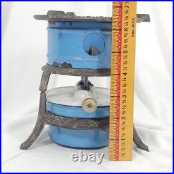 Antique GEORG HALLER ORIGINAL Kerosene Stove Cooker Burner Enamelware/Cast iron