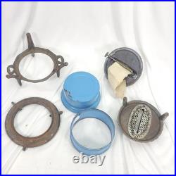 Antique GEORG HALLER ORIGINAL Kerosene Stove Cooker Burner Enamelware/Cast iron