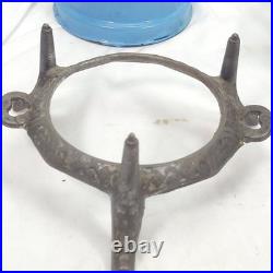 Antique GEORG HALLER ORIGINAL Kerosene Stove Cooker Burner Enamelware/Cast iron