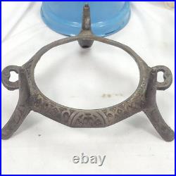 Antique GEORG HALLER ORIGINAL Kerosene Stove Cooker Burner Enamelware/Cast iron