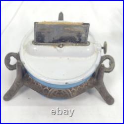 Antique GEORG HALLER ORIGINAL Kerosene Stove Cooker Burner Enamelware/Cast iron