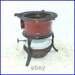 Antique GEORG HALLER cast iron enamel Kerosene Stove Cooker Burner Enamelware
