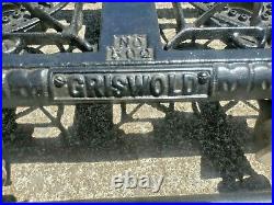 Antique GRISWOLD No 502 Cast Iron 2 Burner Gas Stove