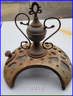 Antique G. Dockash Cast Iron Parlor Wood Stove Finial Topper